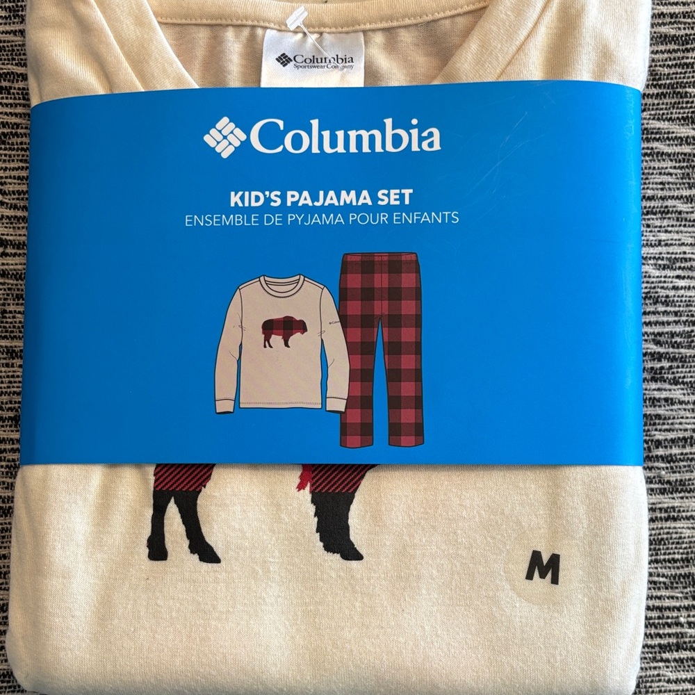 Columbia Cream and Red Kids Pajama Set - Picture 2 of 4